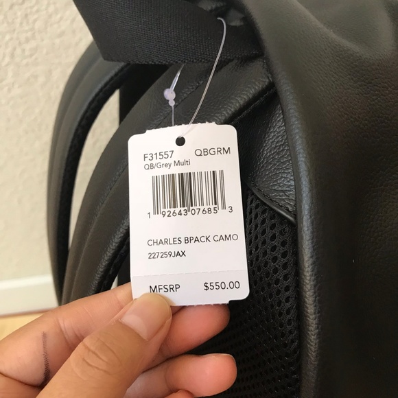 $550 NWT Coach Charles Backpack with Camo Print F3 - Picture 8 of 8